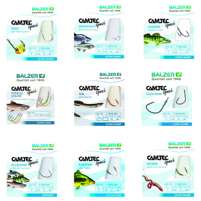 AMZfishing Teighaken Bait Power 3X – 20 Stück, Lasergeschärft, Mit Feder