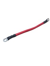 2 AWG Copper 10-3/4" Red Battery Cable 3/8" Lugs Wire Car Marine Inverter RV