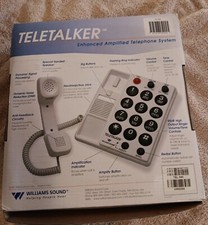 TELETALKER Enhanced Amplifed Telephone for Seniors, Large Button