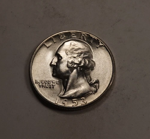 1953-S/S RPM Washington Quarter Error * Gem BU++ * 90% Silver * XQ160