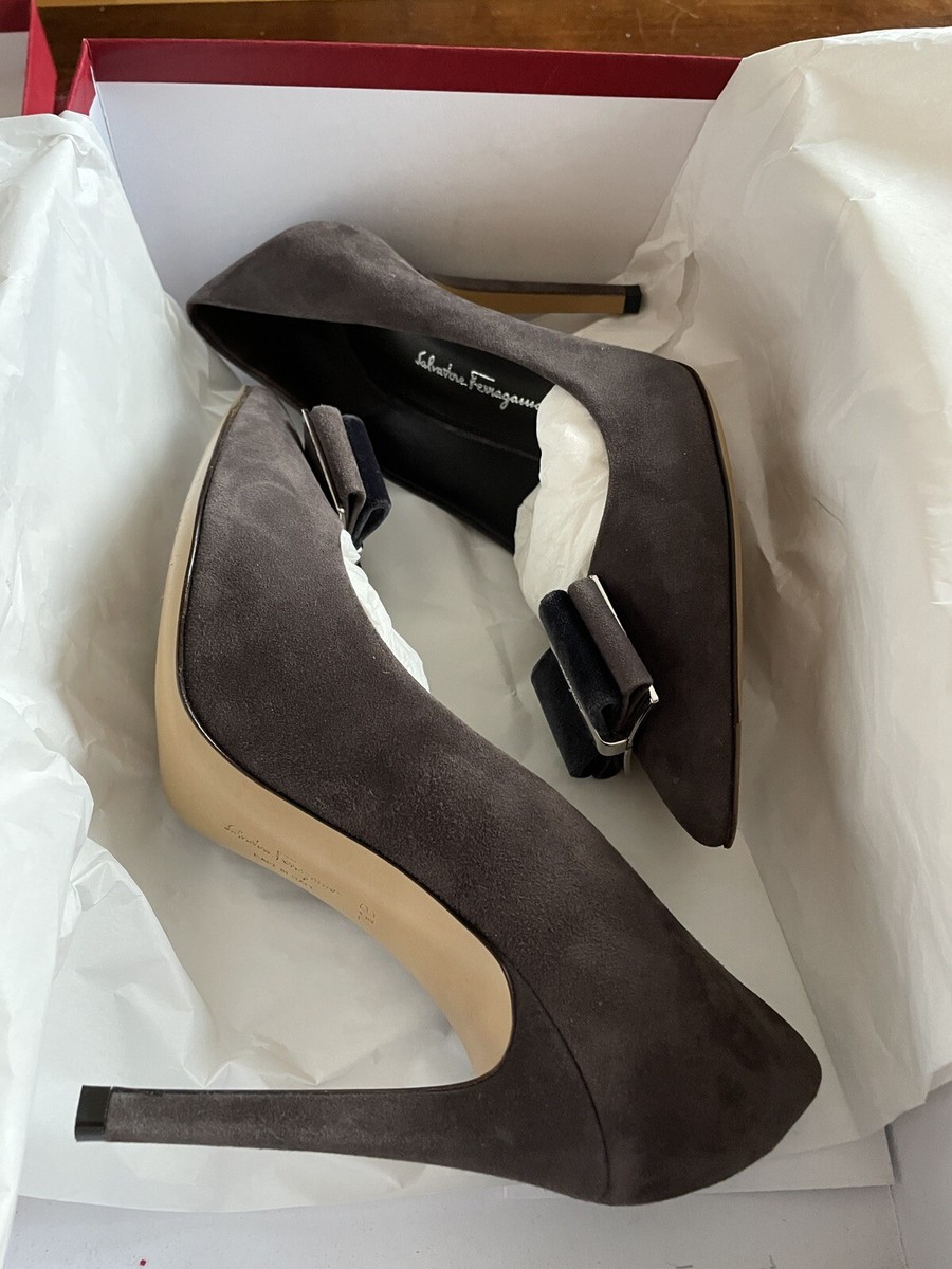 Ferragamo♪SALE♪0769615 Ballet flats Salvatore Ferragamo Black size 39.5 IT in Suede