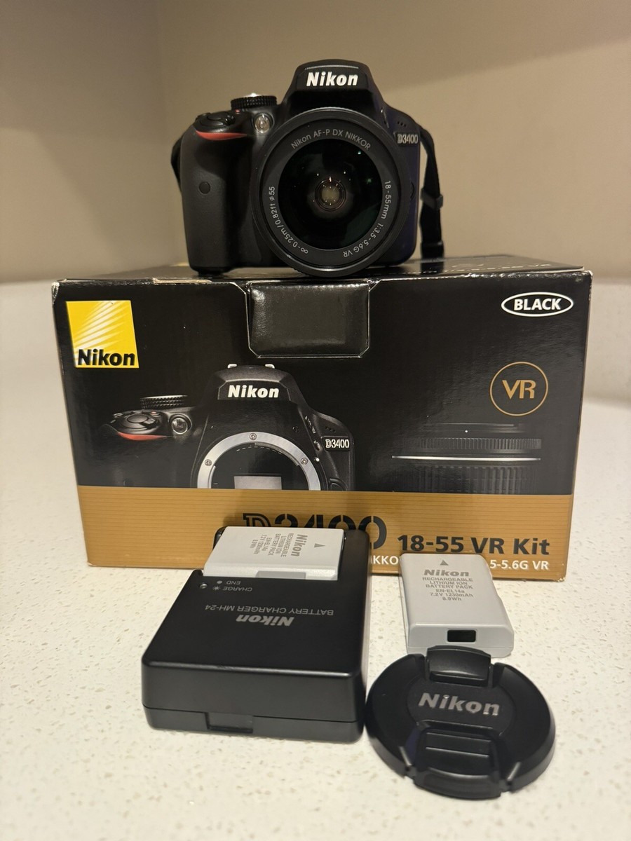 Nikon D3400 w/ AF-P DX NIKKOR 18-55mm f/3.5-5.6G VR (Black Nikon D3400 w/ AF-P DX NIKKOR 18-55mm f/3.5-5.6G VR (Black