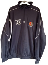 Tavistock AFC - Macron Pre-match training pullover AB - Large - Grey - Excellent