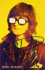 Michel Polnareff autograph French SINGER 60s, songwriter, signed promotion