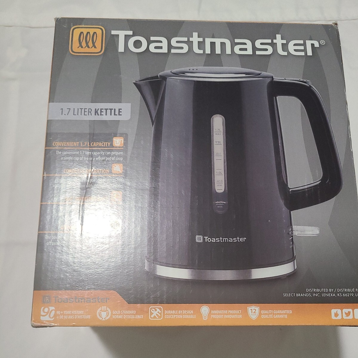 Toastmaster Electric Kettle, Liters, Fast Shipping!