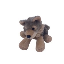 Wolf Dog 8" Plush Wild Republic Gray Tan Sitting Natural Stuffed Animal Toy
