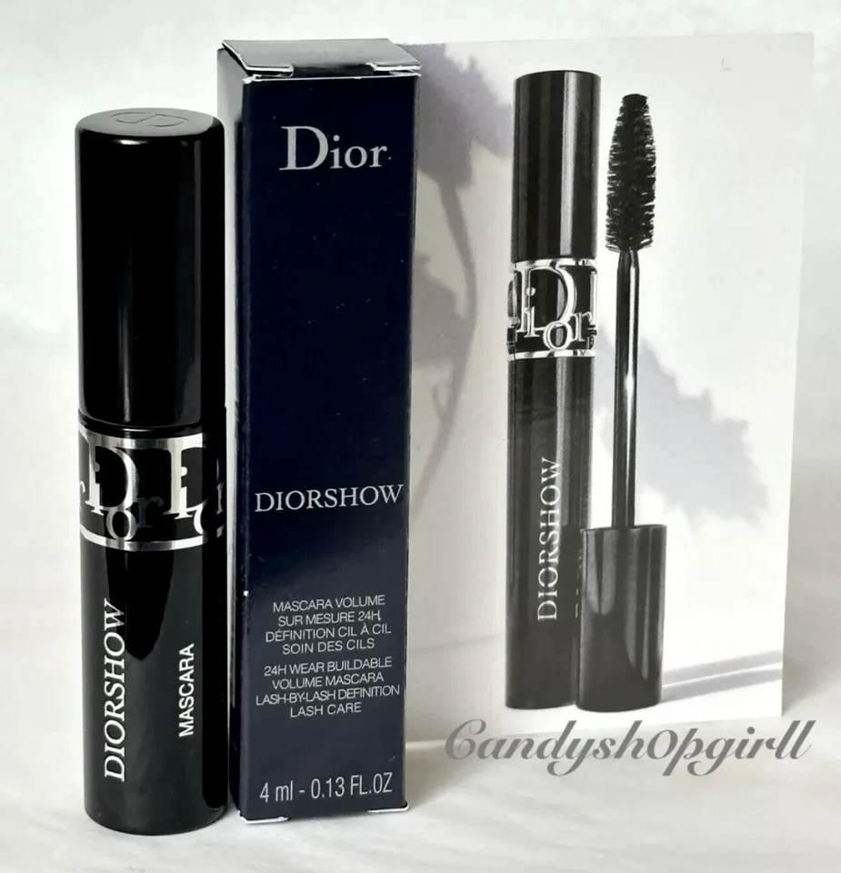 NUEVO 3 PIEZAS DIOR Rouge Dior Lápiz Labial 100 ASPECTO DESNUDO/Diorshow Máscara y Bolsa de Regalo Dior Foto 3 de 4