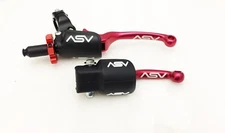 ASV F3 Front Brake Pro Pack Clutch Perch Levers Red CR80 CR85 CR125 CR250 CR500