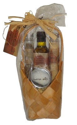 CUCINA TOSCANA 5-PC Tuscan Kitchen Essentials Olive Oil Coarse Salt Garlic Basil
