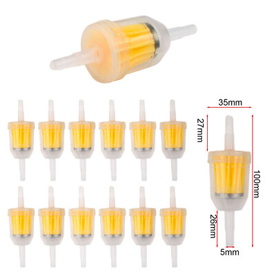 12x Universal 6-8mm Benzinfilter Kraftstofffilter für Motorrad Moped Roller Auto