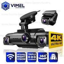 Best Dash Camera 4K 360 view WiFi 4 x Channel Front Rear Night Vision Dashcam