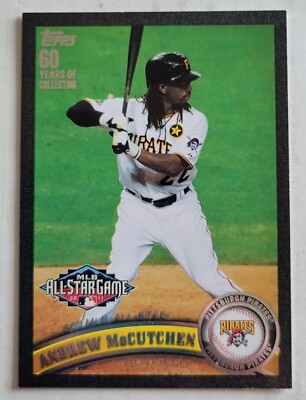 Rare 2011 Topps Update Andrew McCutchen Black All-Star US291 #10/60 SSP