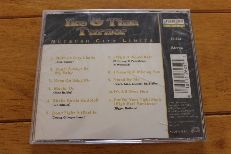 IKE & TINA TURNER - NUTBUSH CITY LIMIT CD [НОВЫЙ ЗАПЕЧАТАННЫЙ] ** ТРЕСНУВШИЙ ЧЕХОЛ ** - Изображение 2 из 4