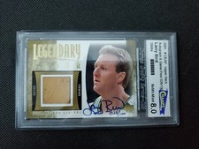 2001-02 LARRY BIRD UPPER DECK LEGENDS LEGENDARY FLOOR AUTO SP INSERT #26/100!