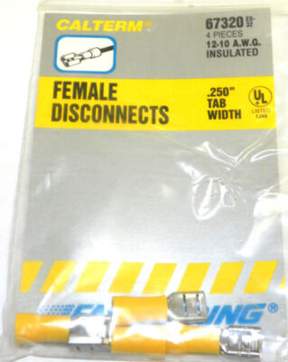 Calterm 67320 .250 '' Tab Breite 12-10 Awg , Buchse Disconects 4 St.