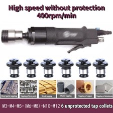 Air Drilling Gun Type 400rpm w/ 6 Chucks Pneumatic Tapping Tool High Speed Drill