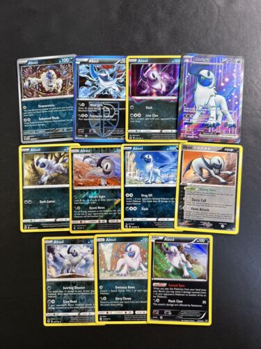 Pokemon Card Lot 11 Different Absol Cards! EX Holo Rare & Vintage Cards NM - Picture 1 of 1
