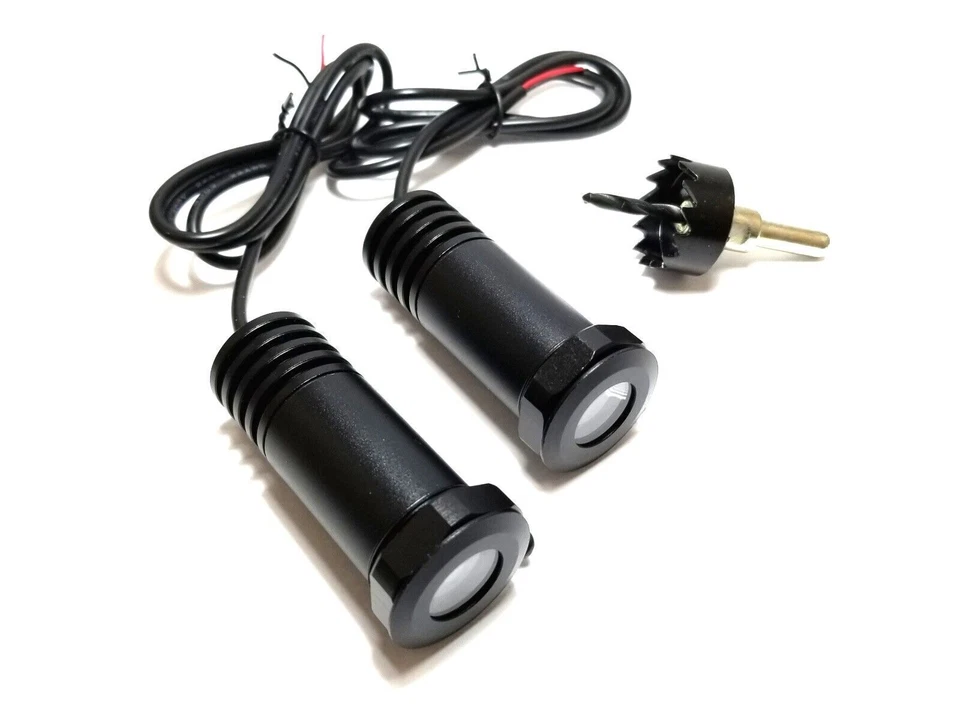 2x Luces LED Ghost Shadow Lámparas de puerta de cortesía para Mitsubishi Foto 2 de 4