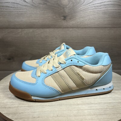 ADIO Skate Shoes Blue Yellow Gum Chunky Womens Size US 6.5