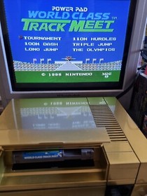 WORLD CLASS TRACK MEET NINTENDO NES USA GAME CART ONLY POWER PAD REQUIRED