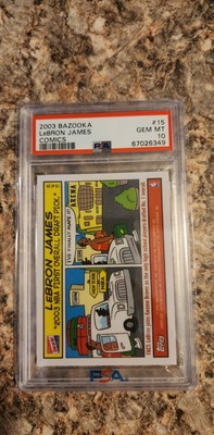 2003 Topps Bazooka Lebron James RC Comic PSA 10 | eBay