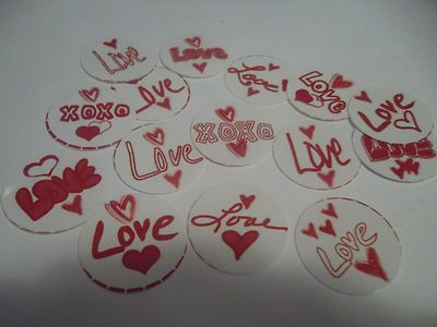 Pre Cut One Inch Bottle Cap Images Love  Free Shipping