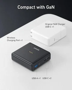 Anker 100W Charging Base 4 Ports Charge for Prime Power Bank/iPhone 15/MacBook