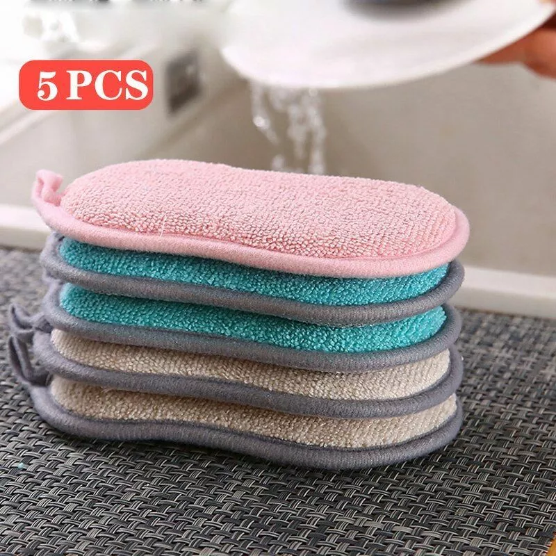 Double Sided Kitchen Cleaning Magic Sponge Kitchen Cleaning Sponge Scrubber  Spon