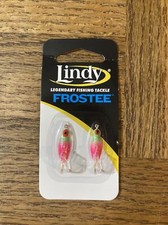 Lindy Frostee LFJ449 Hook #4 CHT GRN GLO/PNK 1ea 2pk-Brand New-SHIPS N 24 HOURS