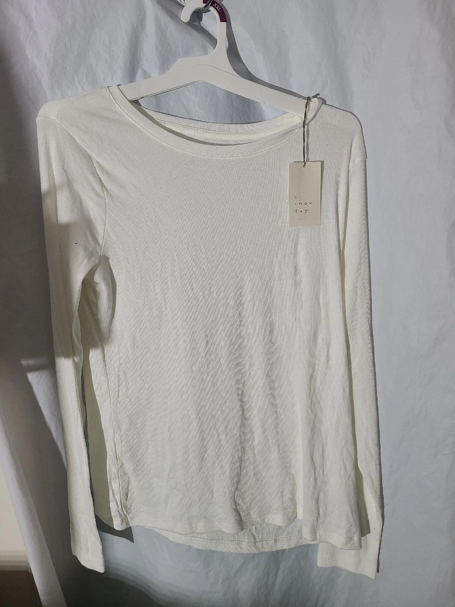 white ribbed shirt