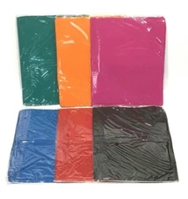 6 PACK STRETCHABLE BOOK COVERS PREMIUM SUPER STRETCH JUMBO SIZE ASSORTED COLORS