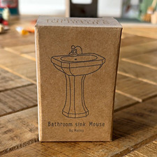 Maileg Maileg Mouse 1:12 Bathroom Sink Boxed White Metal Dollhouse Accessory