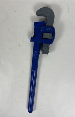 Stillson Wallworth Pipe Wrench 18  Blue & Gray - Boston USA   Painted