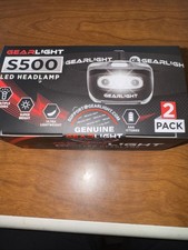 GearLight LED Headlamp Flashlight S500 2-Pack Battery Operated New Sealed