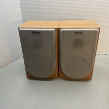 Sony SS-CNE3 2-Way Bookshelf Speakers Pair 6 Ohm Oak Wood Tested Working