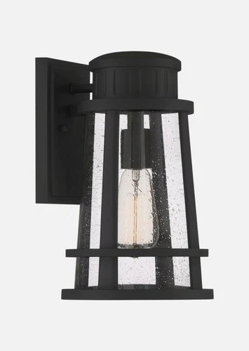 Quoizel Lighting 1 Light Outdoor Lantern Dunham 13 In Black DNM8408EK NEW - Picture 1 of 5