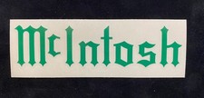 McIntosh 5.5 Inch Vinyl Transfer Sticker for Car Window, etc. - Pick color