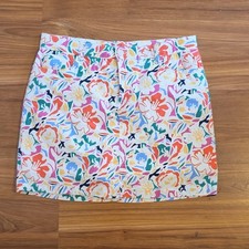 St. John's Bay Women's Multicolor Floral Athletic Skort Size 12 Short Activewear