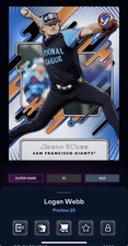 DIGITAL TOPPS BUNT 26 Logan Webb PRISTINE 25 SUPER RARE BLUE Read