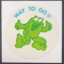 Vintage TREND Scratch and Sniff MATTE Sticker SPEARMINT no tm