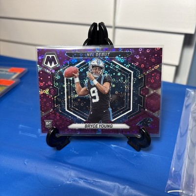 2023 Panini Mosaic-Nfl Debut Bryce Young No Huddle Purple Mosaic Prizm /50 (RC)