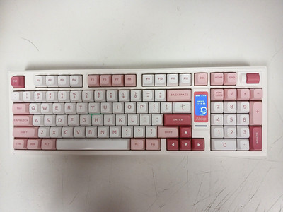 Akko 5098B Prunus Lannesiana Mechanical Keyboard With LCD Screen, Pink - NO BOX