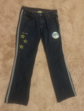 Harlem Globetrotters Women's Denim Jeans Sz 15/16 75th Anniversary Basketball