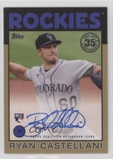 2021 Topps 1986 Baseball Series 2 Gold 35/50 Ryan Castellani #86A-RC Auto 1f96