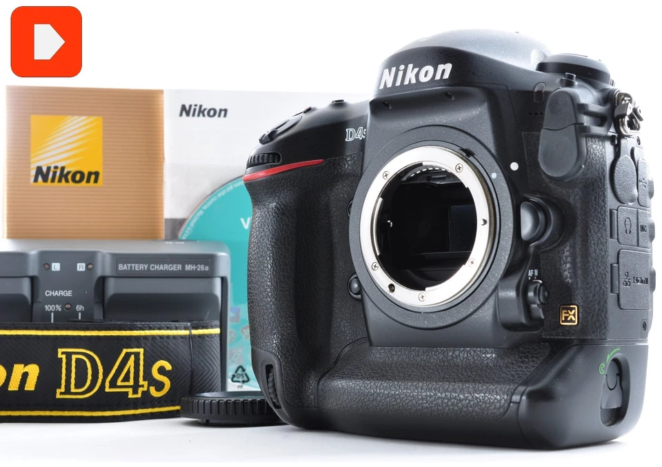 Neuwertige Nikon D4S 16.2MP DSLR Shutter Count Only 30.685 Box & Full Accessories #173