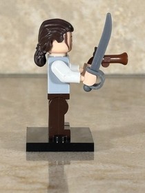 Lego Will Turner minifigure Pirates of the Caribbean 4184 4182 4183 W/ Weapons