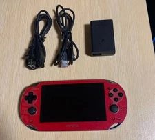 SONY PlayStation Vita Wi-Fi Model Cosmic Red Limited Edition PCH-1100 Excellent
