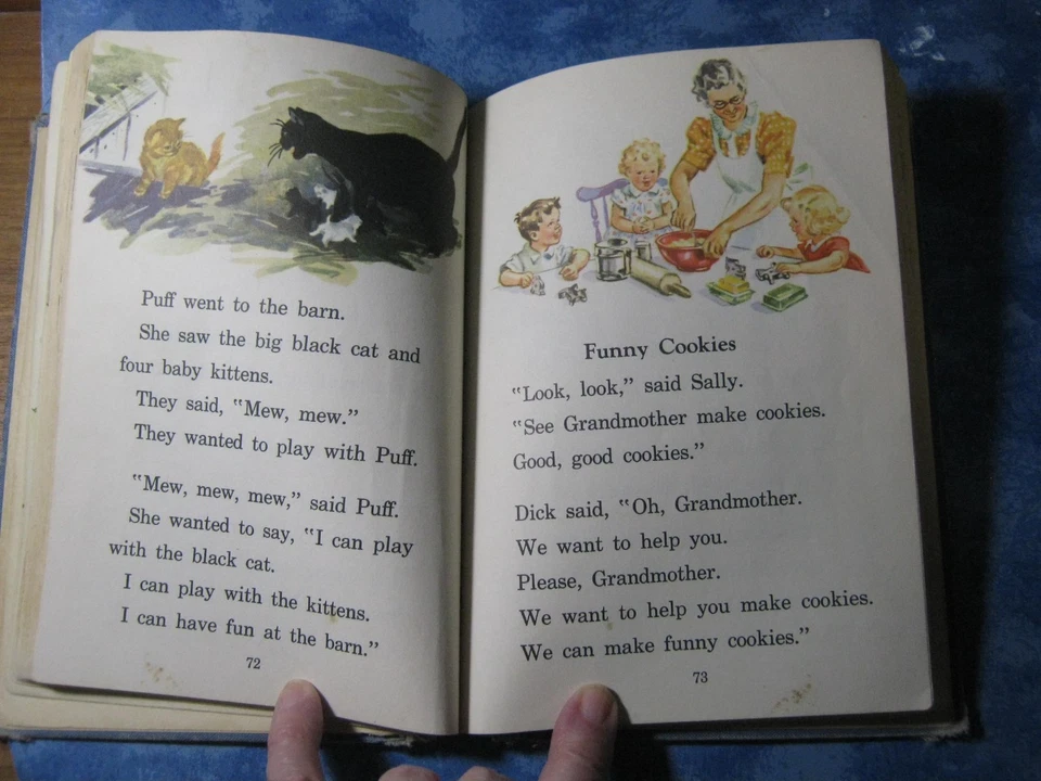 VINTAGE FUN WITH DICK AND JANE BASIC READERS 1945-47 Edition HC - Image 3 of 4