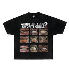Favorite Grillz ? Boxy Vintage Shirt Streetwear Tee Y2K