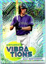 2022 Bowman #VV-17 Benny Montgomery Virtuosic Vibrations Green Refractors